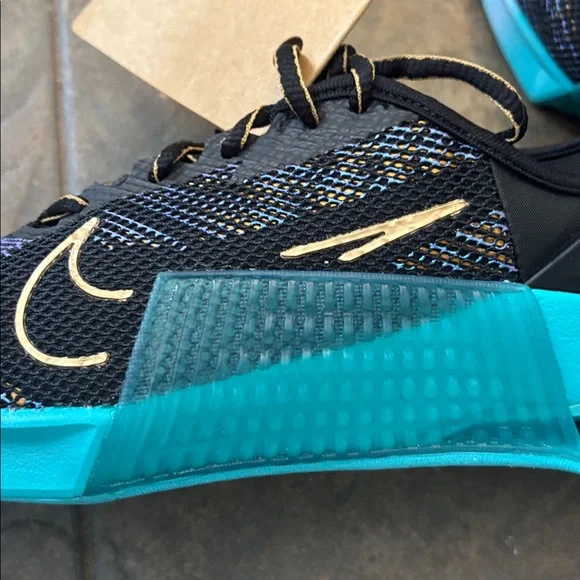NWT Nike Metcon 9 AMP Shoes in Black Dusty Cactus Psychic Blue 7.5 - Picture 5 of 10